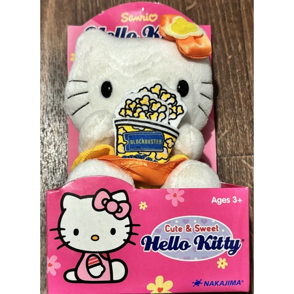 2003 Nakajima Sanrio Cute &‎ Sweet Hello Kitty Blockbuster Plush NIB Sealed
